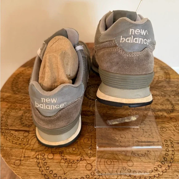 New Balance Men's 574 Gray Sneakers - Picture 3 of 6